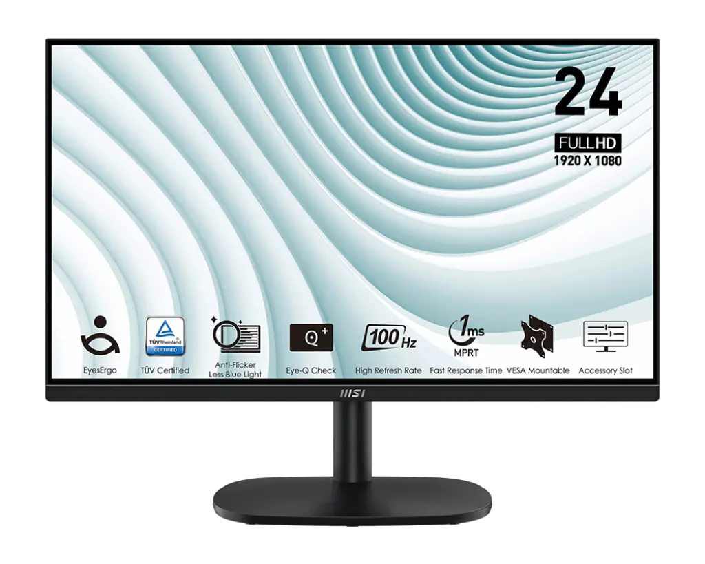 MSI Pro 1ms 100Hz 24″ FullHD Gaming screen Monitor | MP245V
